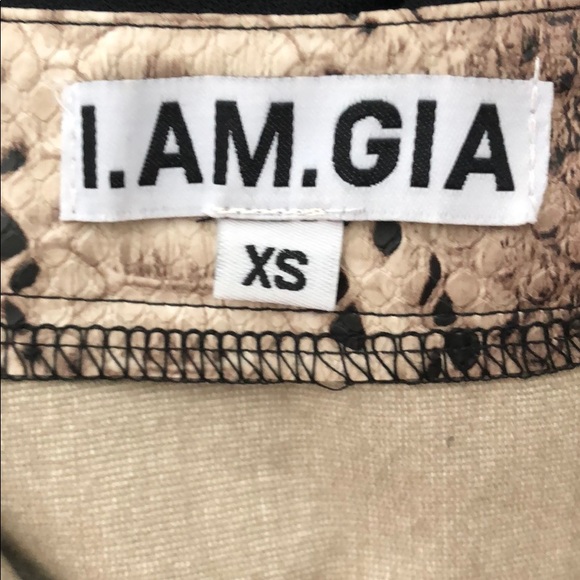 Iam GIA snake print mini skirt XS - Picture 5 of 5